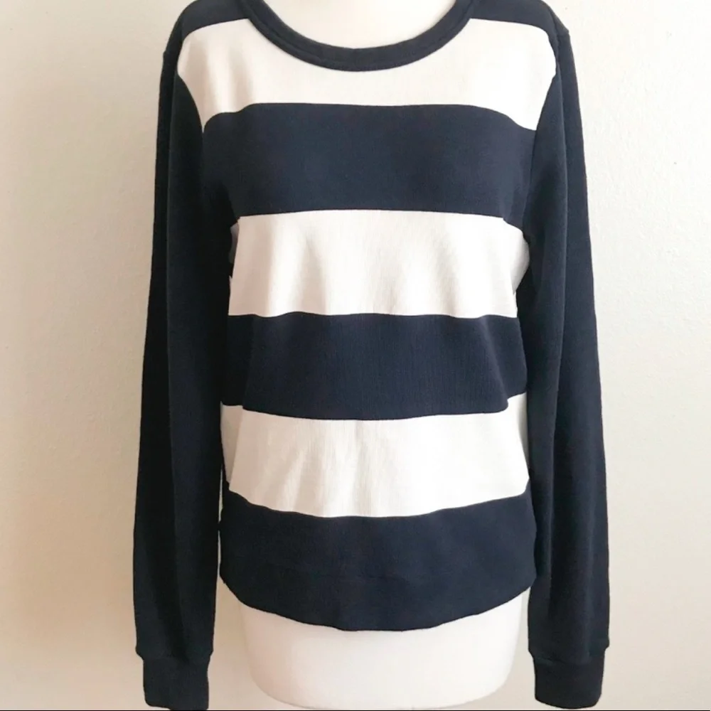 J. Crew Painted Stripe Sweatshirt